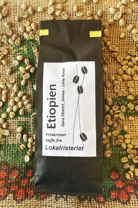 Etiopien, Gera District, Jimma - Lima Kossa Grønne kaffebønner